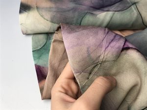 Fastvævet viscose - marble mønster i lækre toner